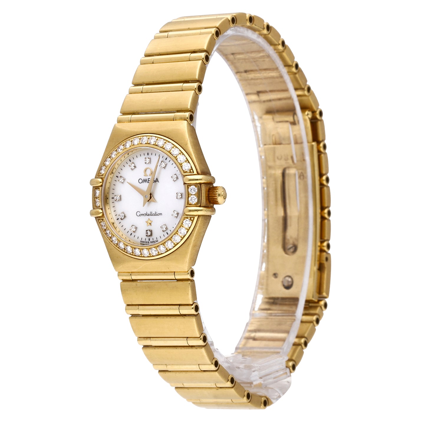 Omega Constellation 18k Yellow Gold 22.5mm Quartz Ladies Watch 1167.75.00