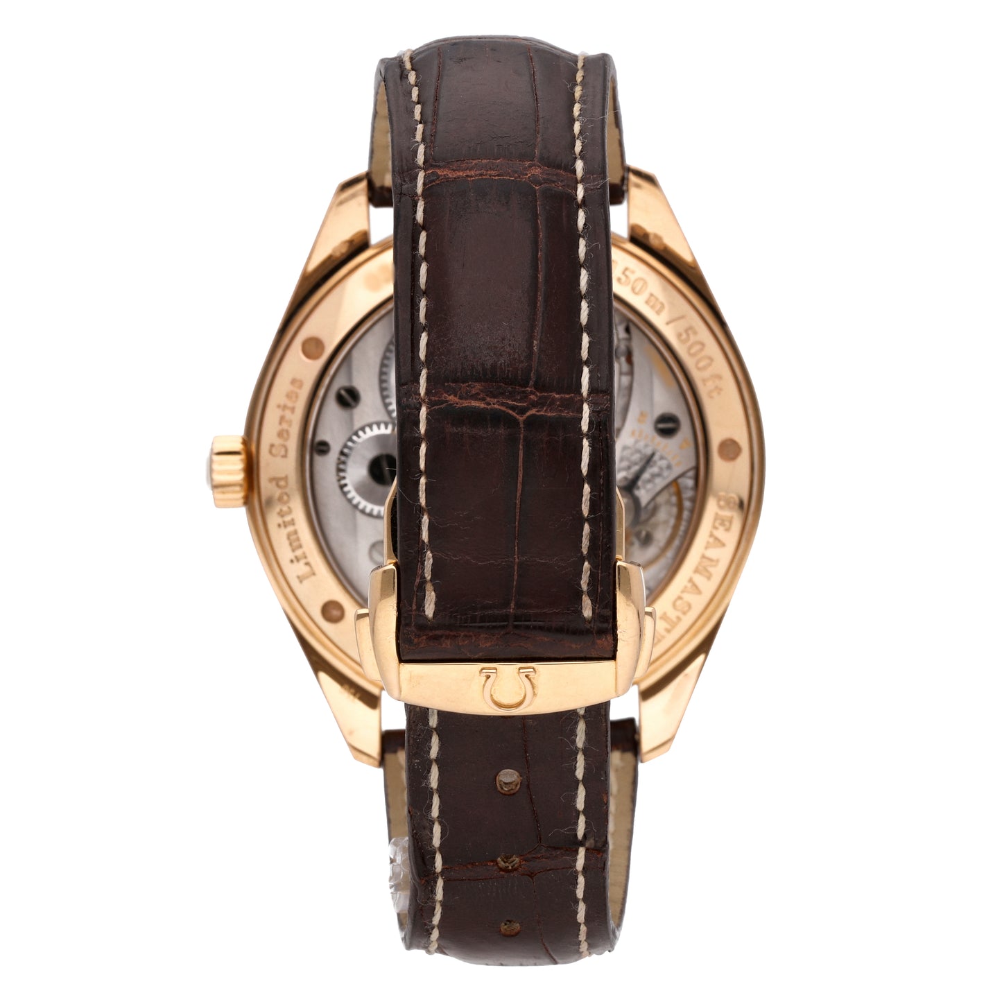 Omega Seamaster 18k Rose Gold 49.2mm Manual-Wind Men's Watch 221.53.49.10.01.001