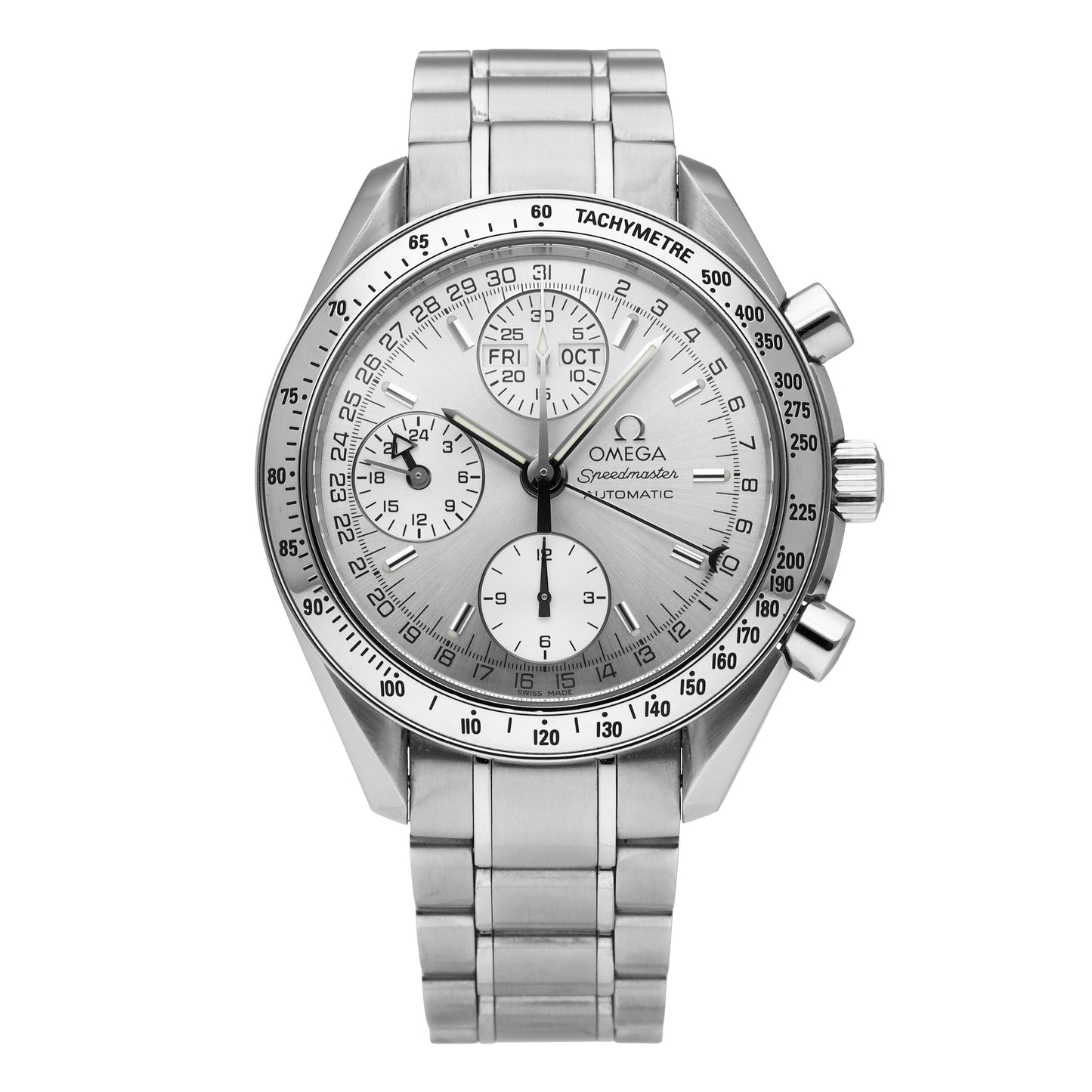Omega Speedmaster Day‑Date Silver Dial 39mm Automatic Men's Watch 3523.30.00