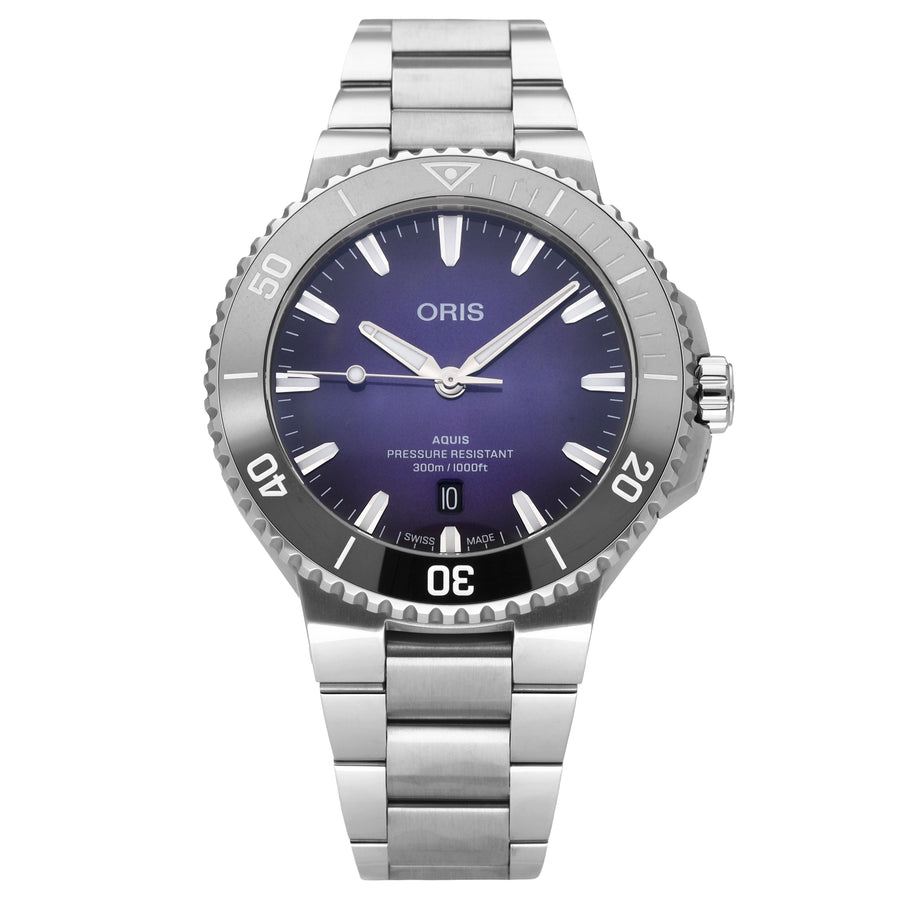 Oris Aquis Date Taste of Summer Purple Dial Automatic Men's Watch 0173377894158