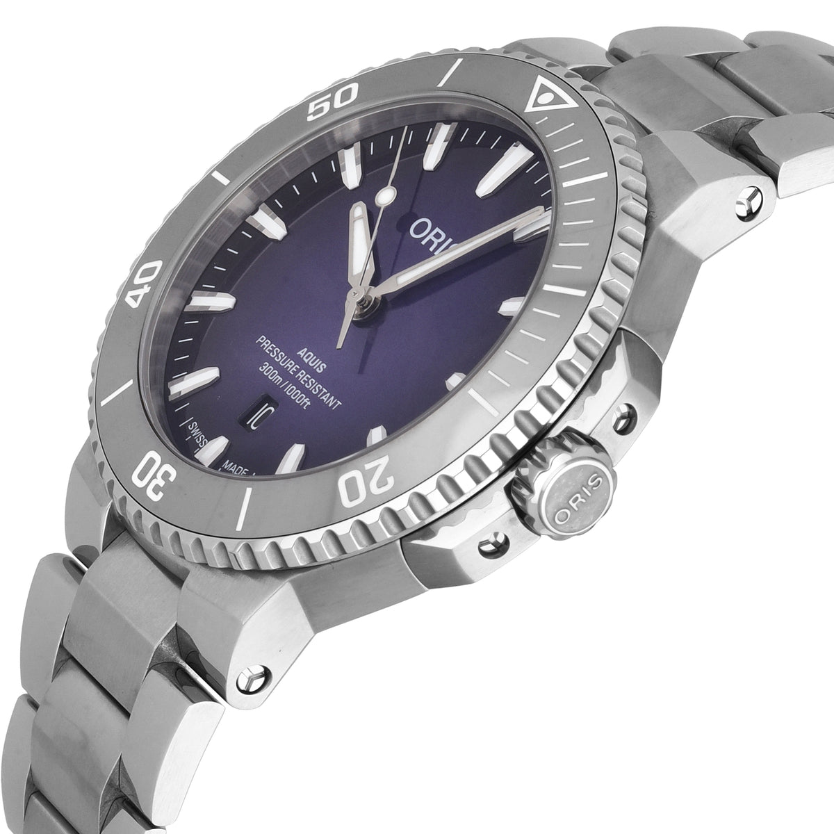 Oris Aquis Date Taste of Summer Purple Dial Automatic Men's Watch 0173377894158