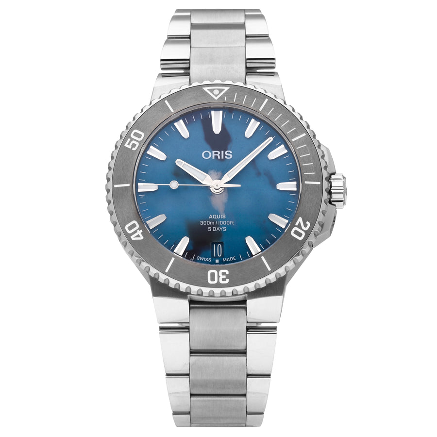 Oris Aquis Date Upcycle Automatic Men's Watch 01 400 7790 4150-07 8 23 02PEB