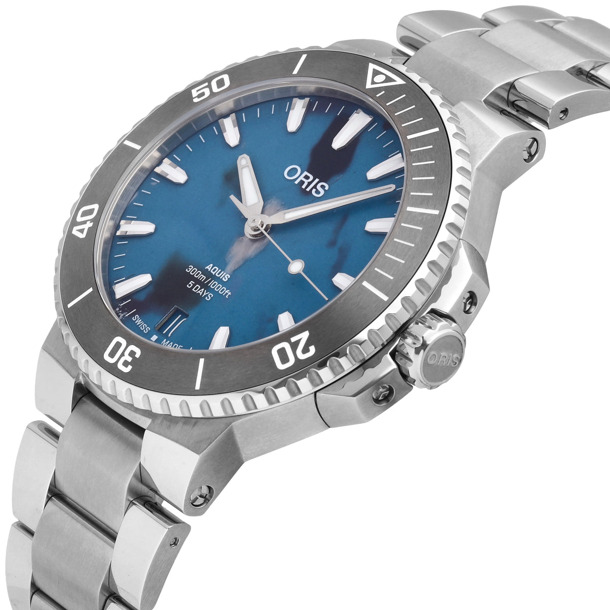 Oris Aquis Date Upcycle Automatic Men's Watch 01 400 7790 4150-07 8 23 02PEB