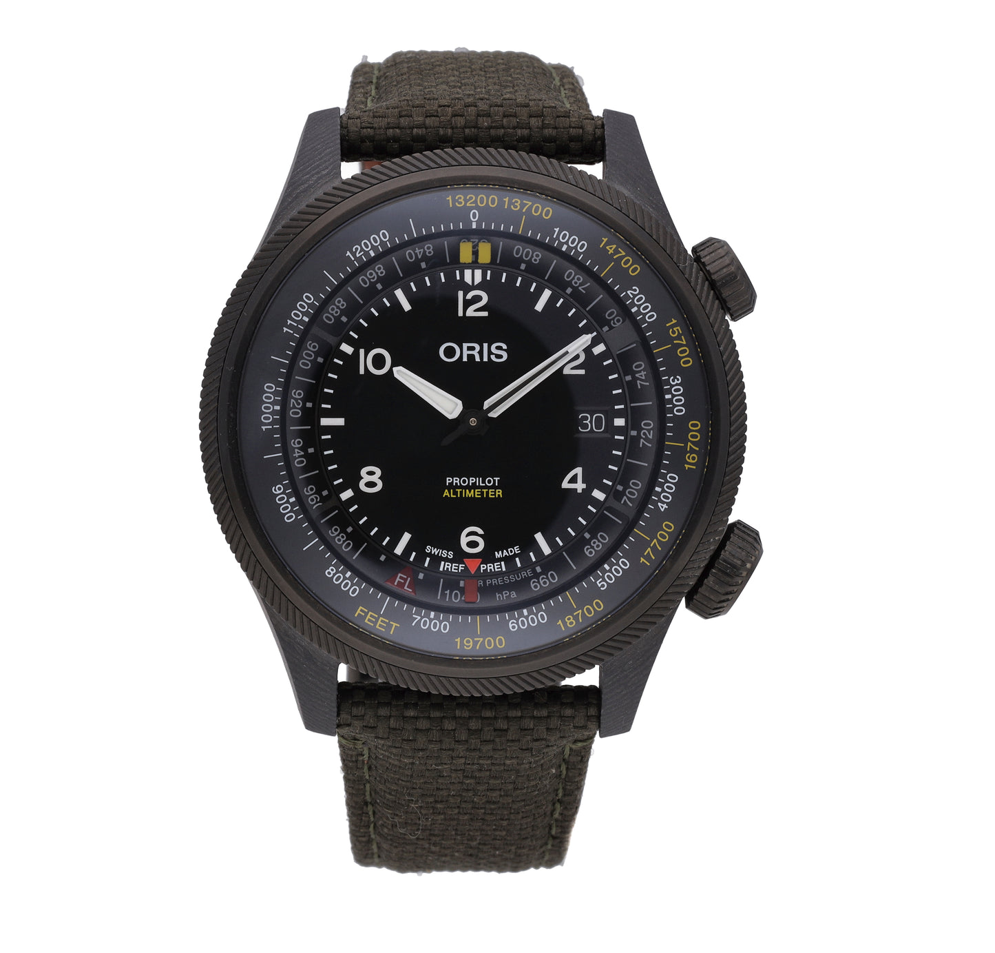 Oris ProPilot Altimeter Black Dial 47mm Automatic Men's Watch 0179377758734