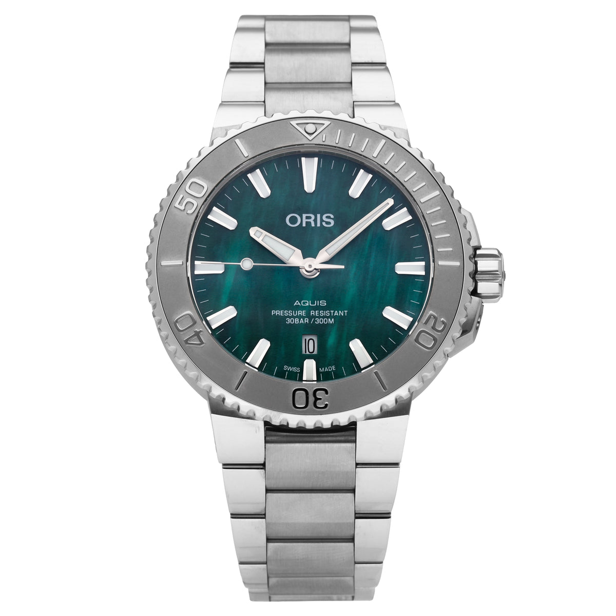 Oris X Bracenet Green Dial 43.5mm Automatic Men's Watch 0173377304137