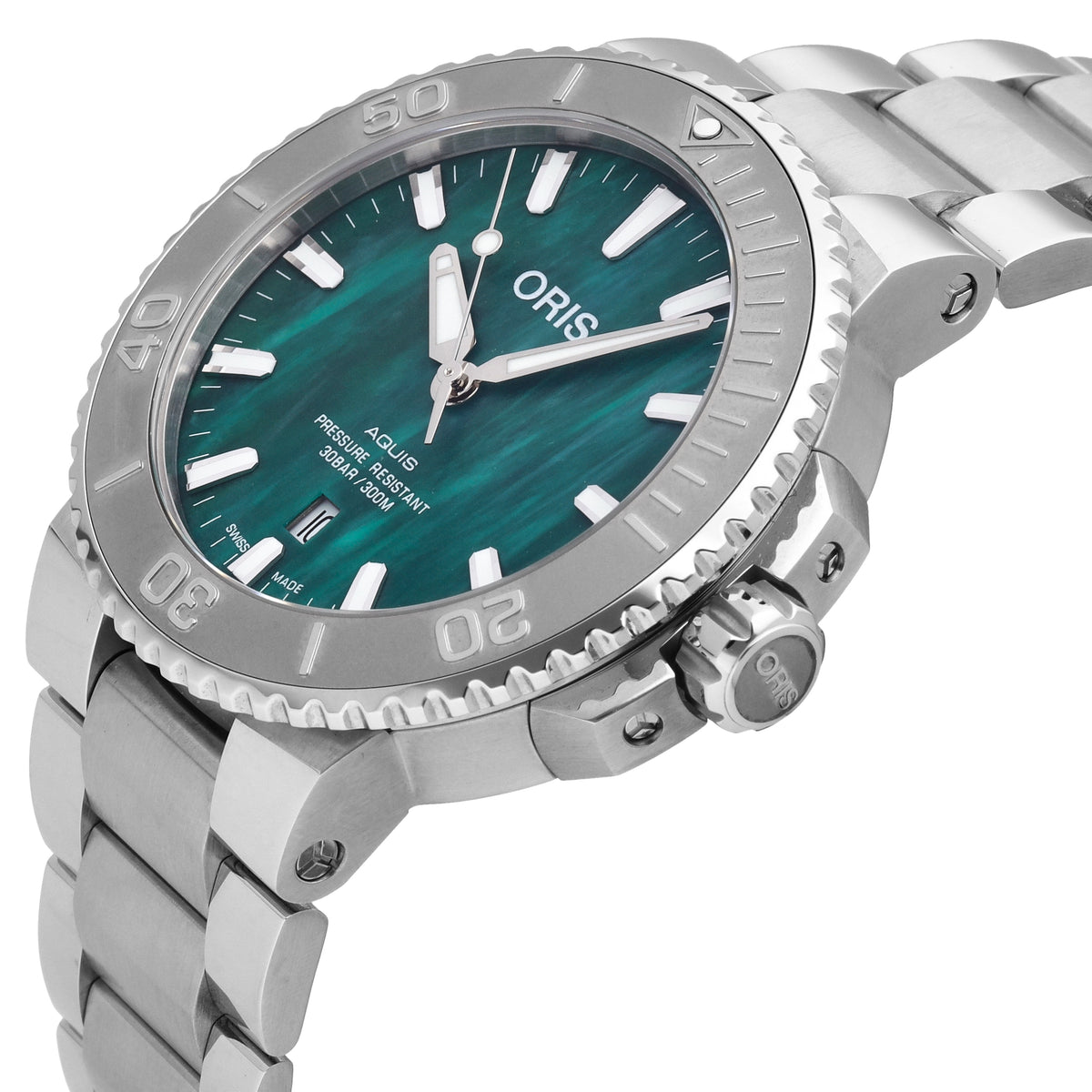 Oris X Bracenet Green Dial 43.5mm Automatic Men's Watch 0173377304137