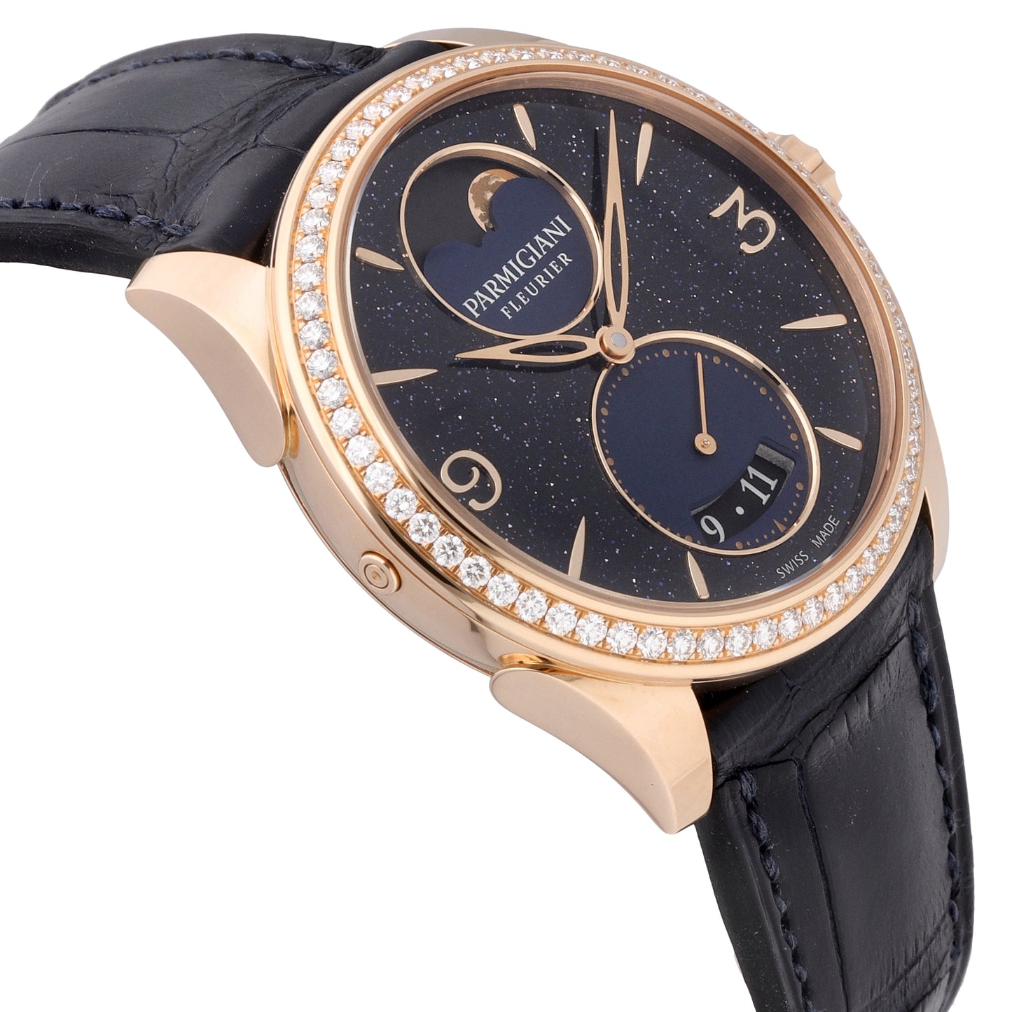 Parmigiani Tonda Selene 18k Rose Gold Auto Ladies Watch PFC810-1510320-HA3181