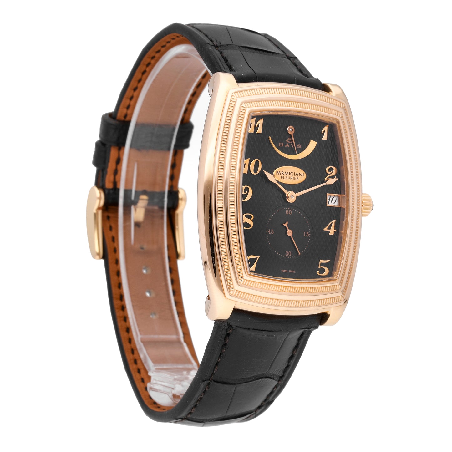 Parmigiani Fleurier Ionica 8 Days 18k Rose Gold Manual-Wind Mens Watch PF000340