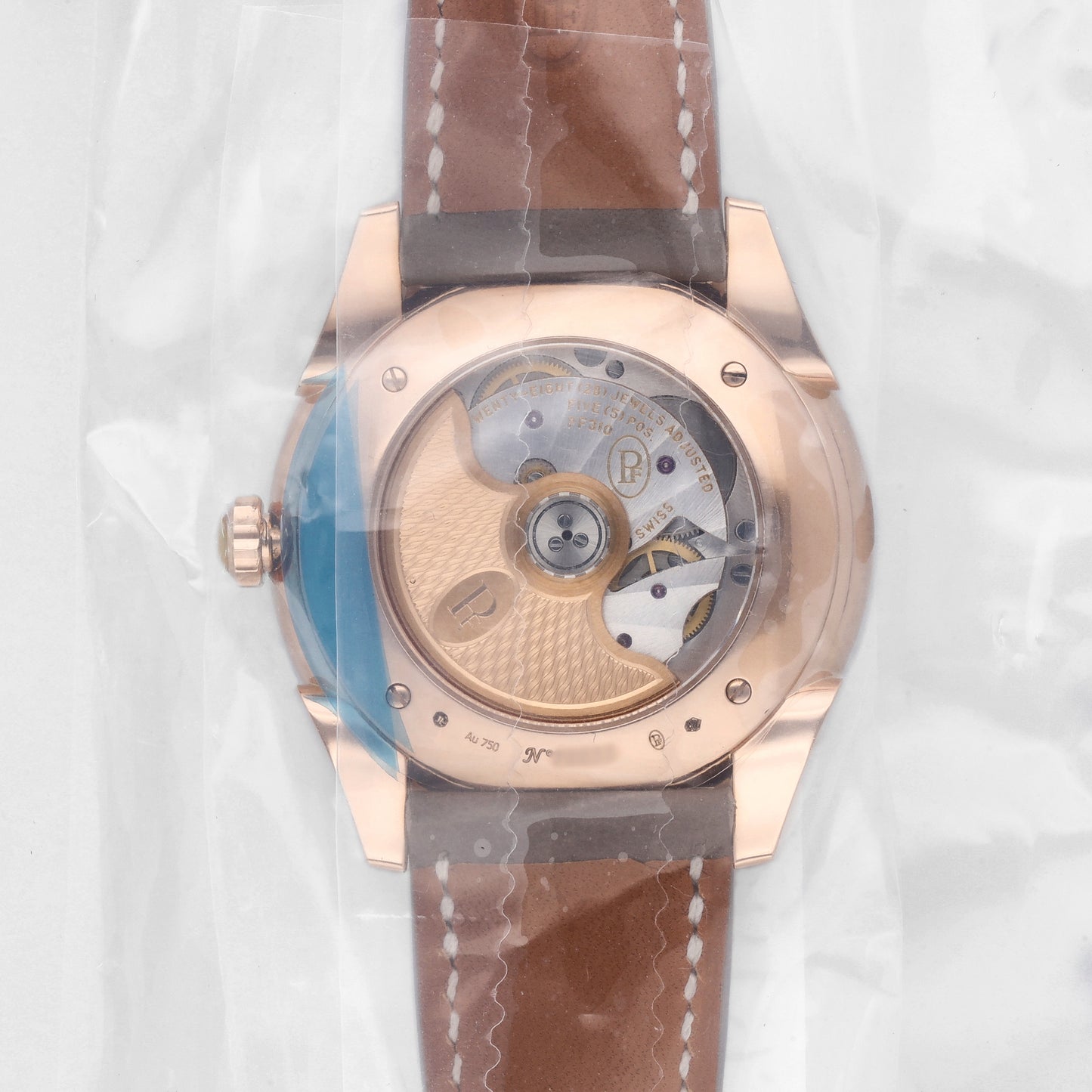 Parmigiani Metropolitaine 18k Rose Gold Auto Ladies Watch PFC801-1510020-HC6181