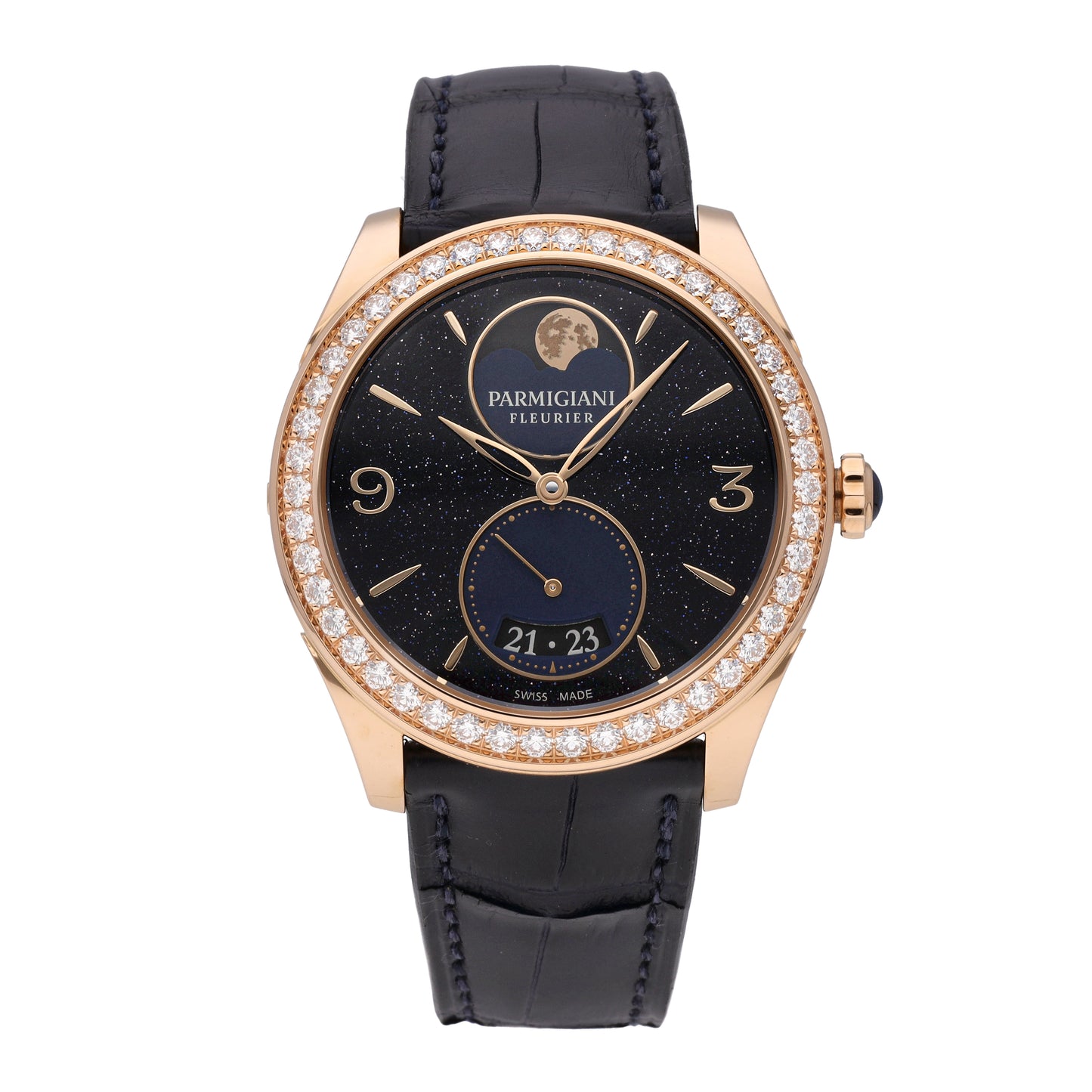 Parmigiani Metropolitaine 18k Rose Gold Auto Ladies Watch PFC811-1510320-HA3181