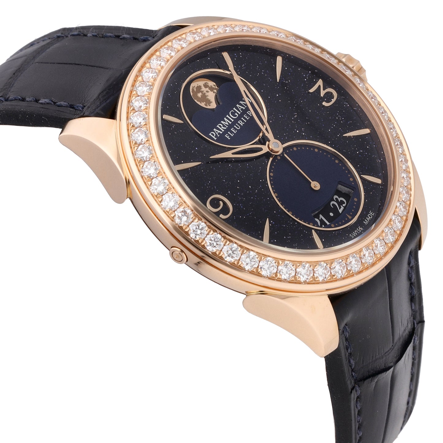 Parmigiani Metropolitaine 18k Rose Gold Auto Ladies Watch PFC811-1510320-HA3181