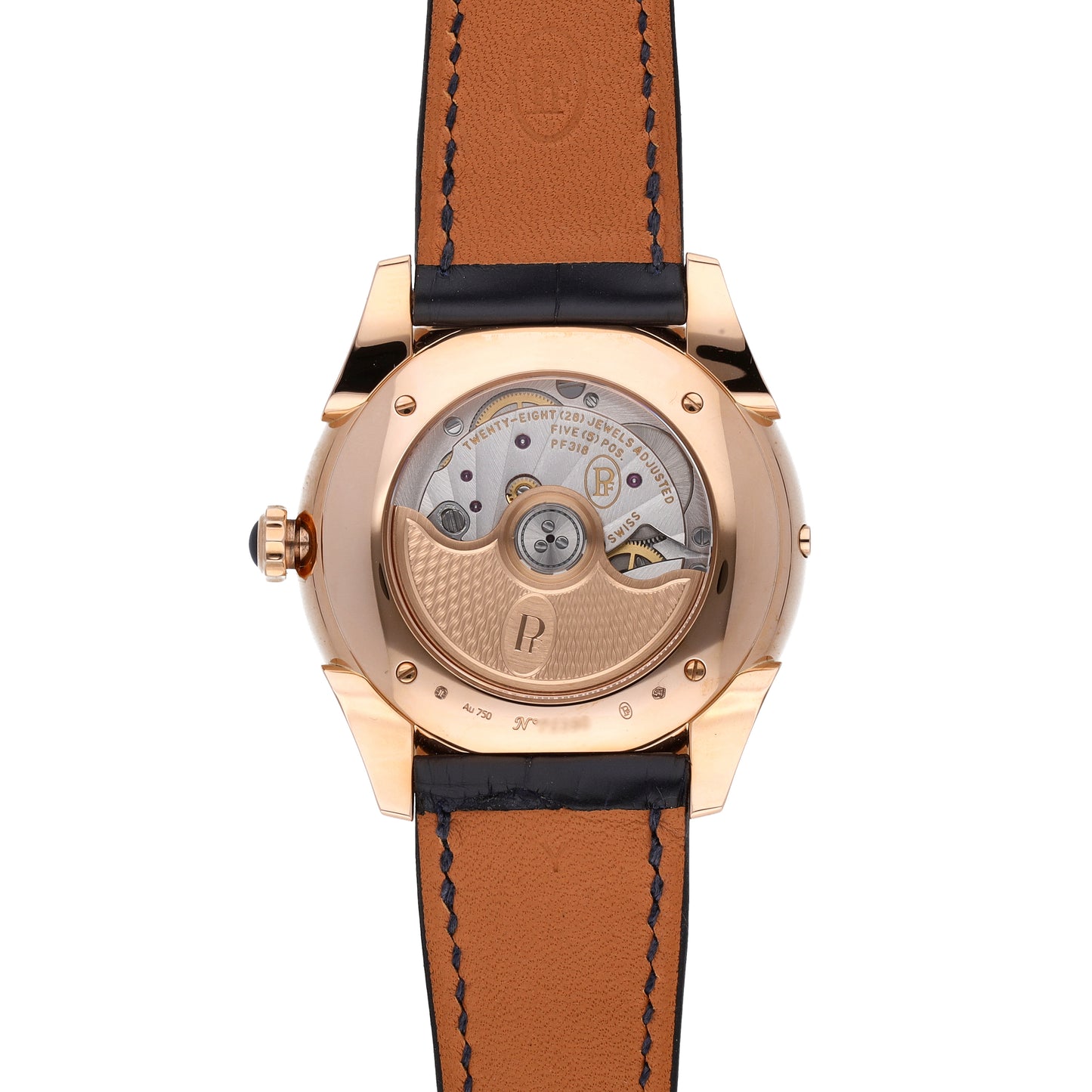 Parmigiani Metropolitaine 18k Rose Gold Auto Ladies Watch PFC811-1510320-HA3181