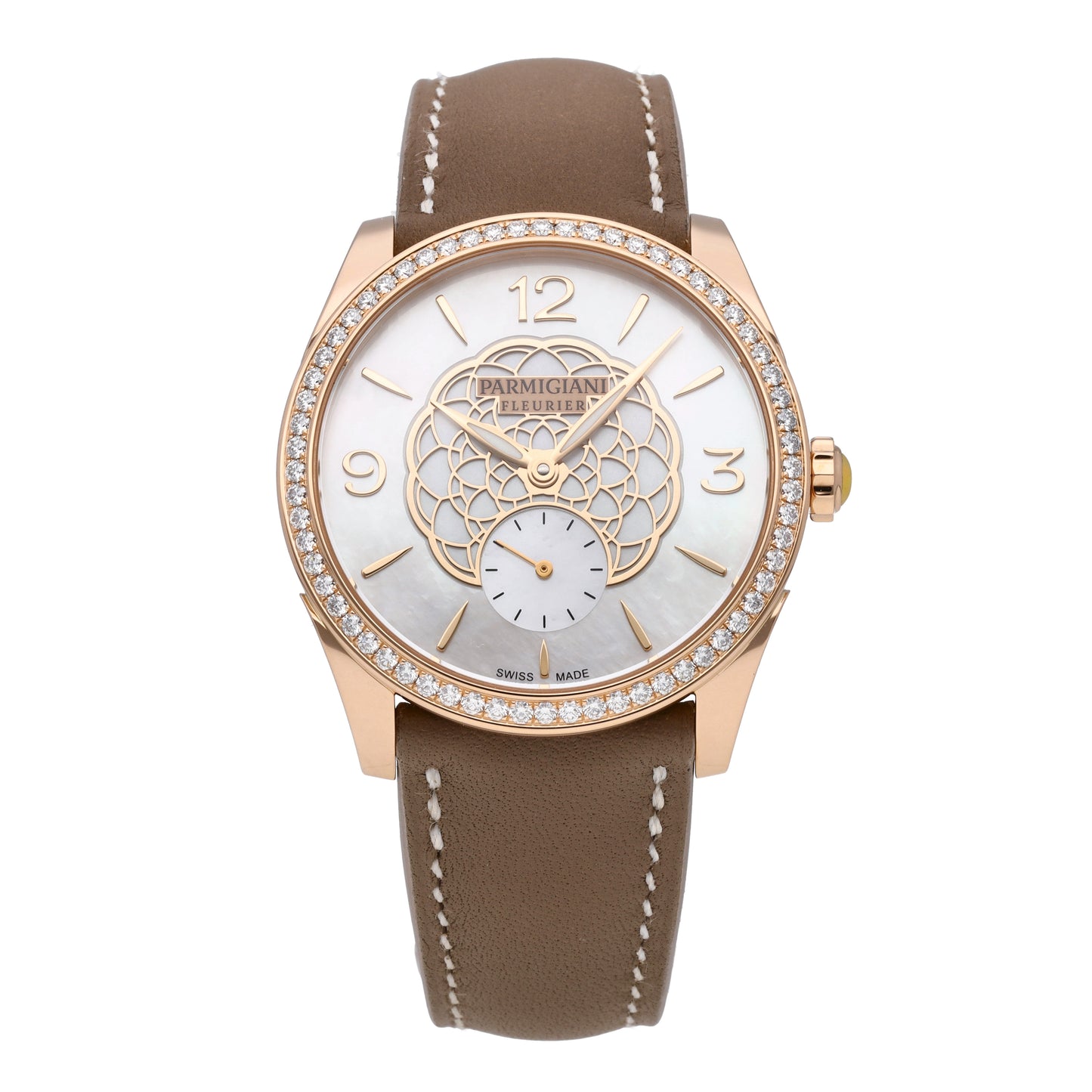 Parmigiani Tonda Metropolitaine 18k RG Auto Ladies Watch PFC800-1510020-HC6181