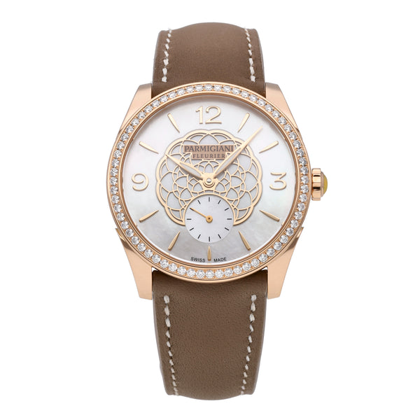 Parmigiani Tonda Metropolitaine 18k RG Auto Ladies Watch PFC800-1510020-HC6181