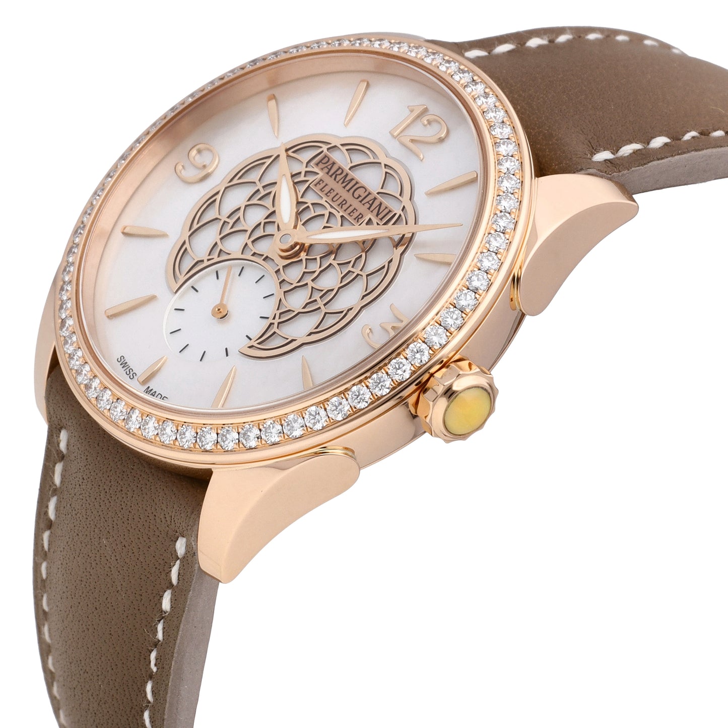 Parmigiani Tonda Metropolitaine 18k RG Auto Ladies Watch PFC800-1510020-HC6181