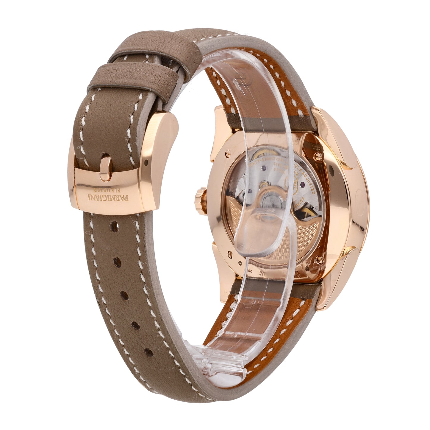 Parmigiani Tonda Metropolitaine 18k RG Auto Ladies Watch PFC800-1510020-HC6181