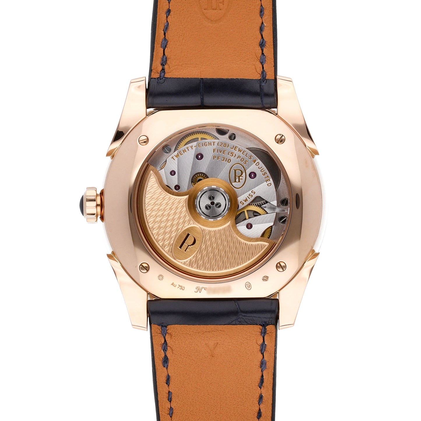 Parmigiani Tonda Metropolitaine 18k RG Auto Ladies Watch PFC800-1510320-HA3181