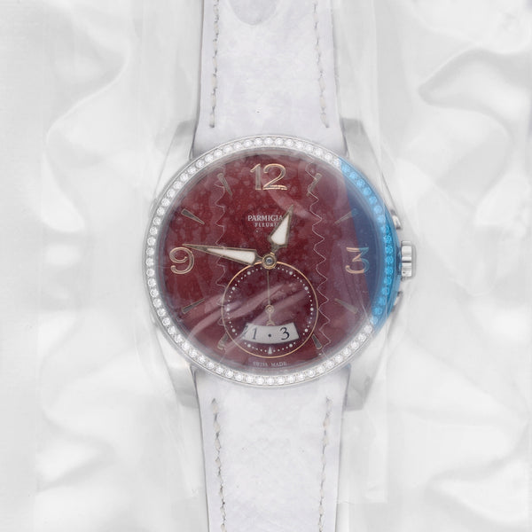 Parmigiani Tonda Metropolitaine Red Dial Auto Ladies Watch PFC273-0060900-HE2421