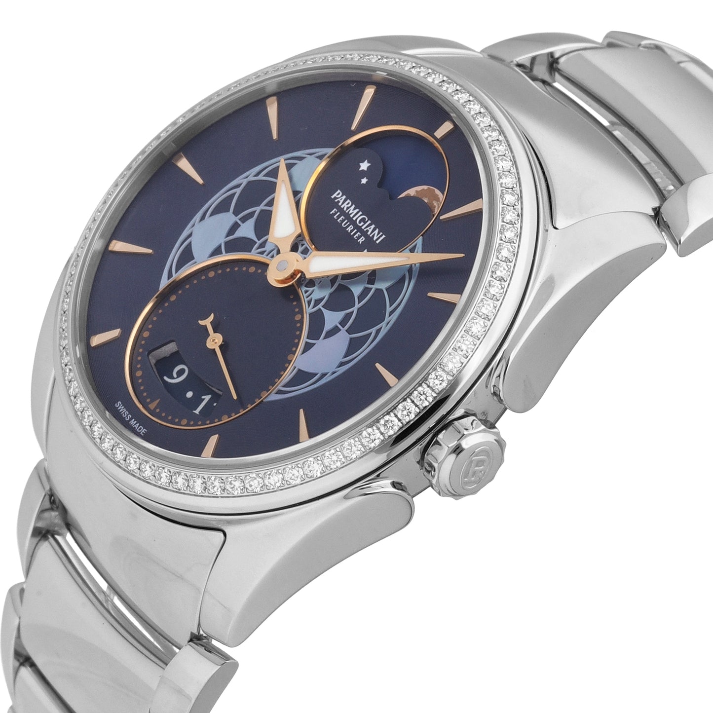 Parmigiani Tonda Metropolitaine Selene Auto Ladies Watch PFC283-0062500-B00002
