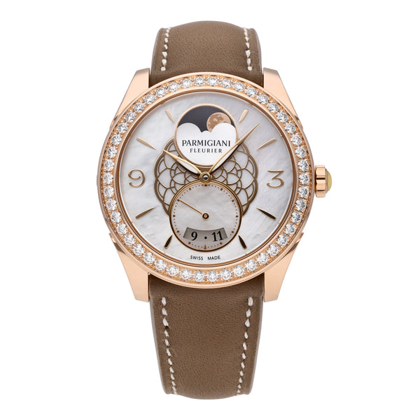 Parmigiani Tonda Selene 18k Rose Gold 36mm Ladies Watch PFC811-1510020-HC6181