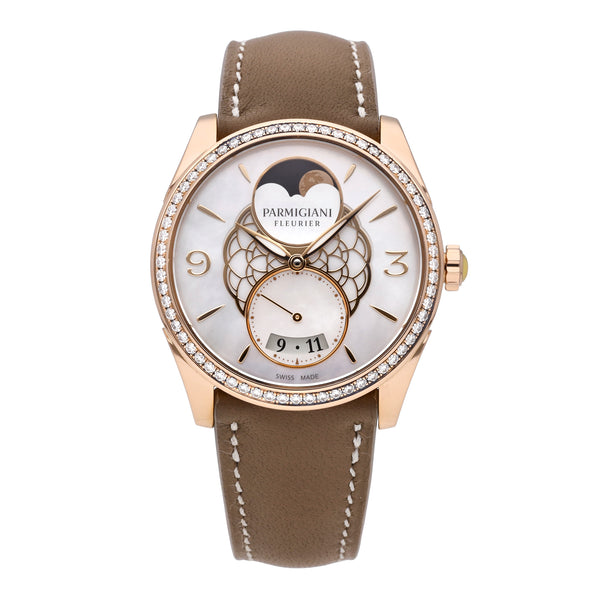 Parmigiani Tonda Selene 18k Rose Gold Auto Ladies Watch PFC810-1510020-HC6181