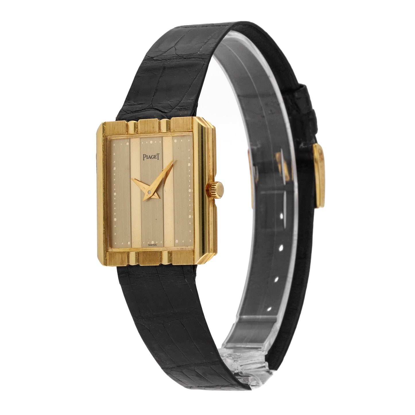 Piaget Classic 18k Yellow Gold 25mm Gold Dial Quartz Watch 8163