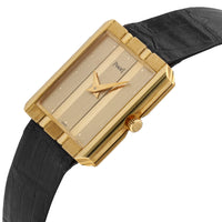 Piaget Classic 18k Yellow Gold 25mm Gold Dial Quartz Watch 8163