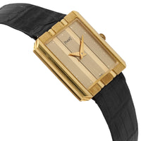 Piaget Classic 18k Yellow Gold 25mm Gold Dial Quartz Watch 8163