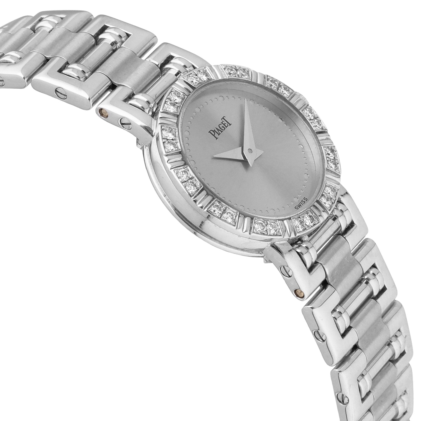 Piaget Mini Dancer 18k White Gold Silver Dial 19mm Quartz Ladies Watch 5964 K 81