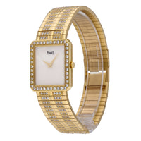 Piaget Protocole 18k Yellow Gold MOP Dial 25mm Quartz Ladies Watch 8154
