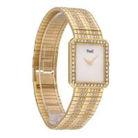 Piaget Protocole 18k Yellow Gold MOP Dial 25mm Quartz Ladies Watch 8154