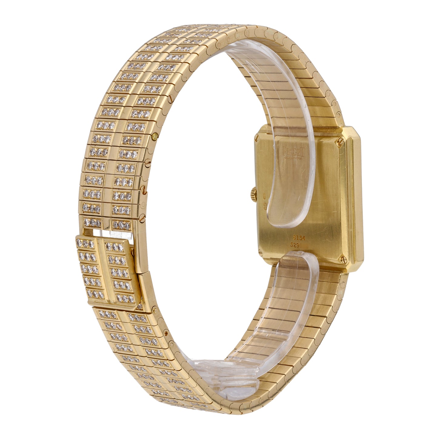 Piaget Protocole 18k Yellow Gold MOP Dial 25mm Quartz Ladies Watch 8154