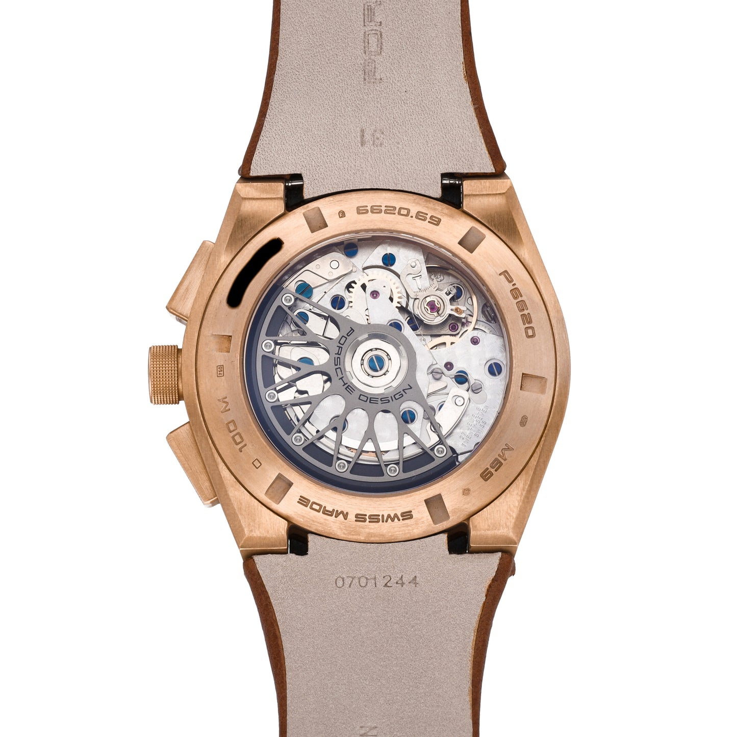 Porsche Design Dashboard 18k Rose Gold 44mm Automatic Men's Watch P.662069691244
