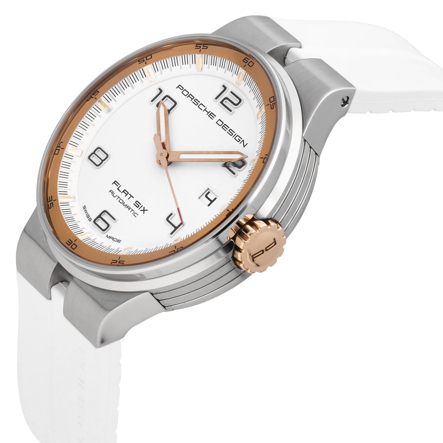 Porsche Design Flat Six White Dial 40mm Automatic Men’s Watch P.635147641256