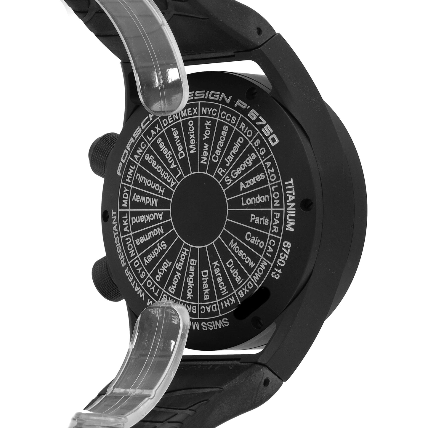Porsche Design Worldtimer Black Dial 45mm Automatic Men's Watch P.675013441180