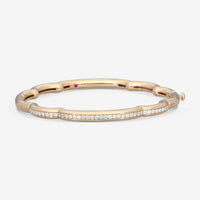 Roberto Coin Cialoma 18k Rose Gold Diamond Cloud Bangle Bracelet 7773574AXBAX