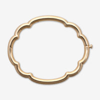 Roberto Coin Cialoma 18k Rose Gold Diamond Cloud Bangle Bracelet 7773574AXBAX