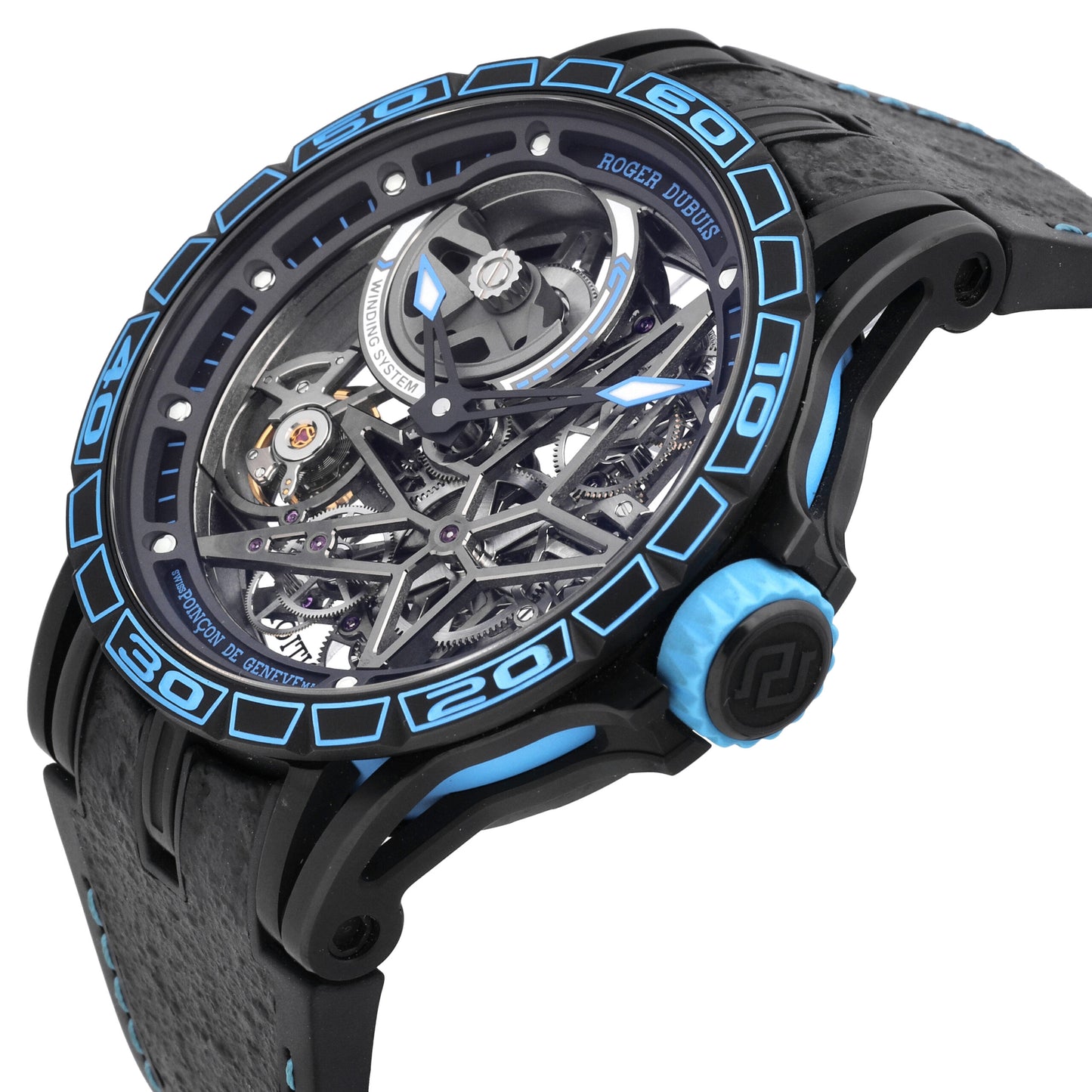 Roger Dubuis Excalibur Skeleton Titanium 45mm Automatic Men's Watch RDDBEX0696