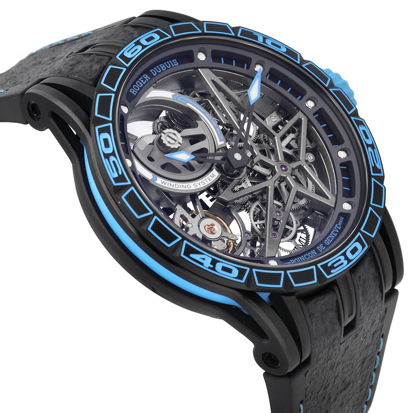 Roger Dubuis Excalibur Skeleton Titanium 45mm Automatic Men's Watch RDDBEX0696