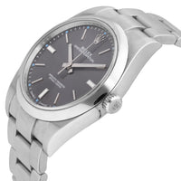 Rolex Oyster Perpetual Grey Dial 39mm Automatic Men's Watch 114300
