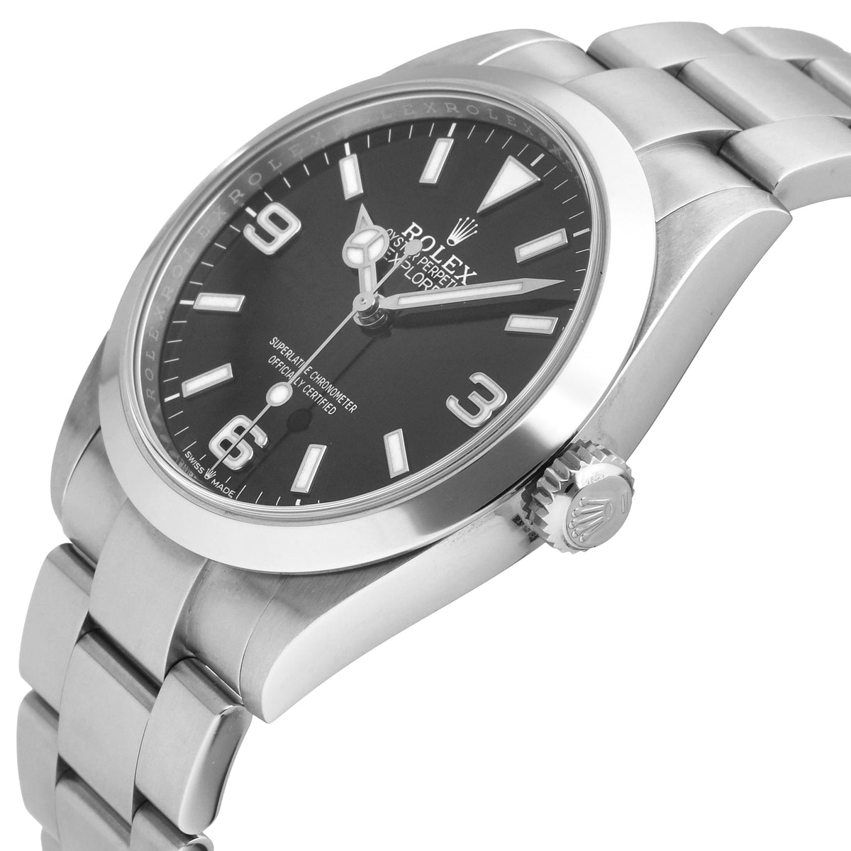 Rolex Explorer 2024 Stainless Steel Black Dial 40mm Automatic Men's Watch 224270