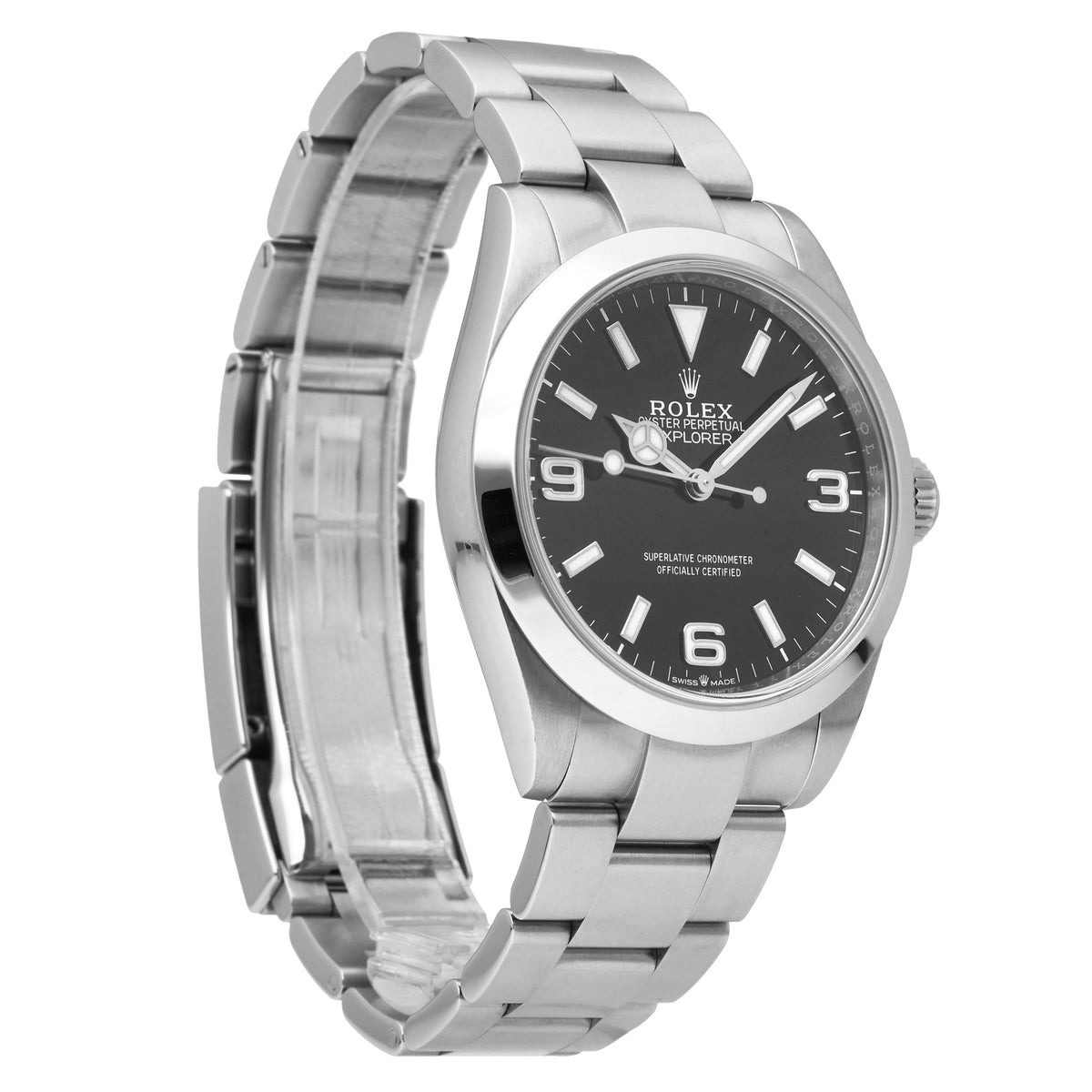 Rolex Explorer 2024 Stainless Steel Black Dial 40mm Automatic Men's Watch 224270
