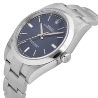 Rolex Oyster Perpetual Blue Dial 39mm Automatic Men's Watch 114300