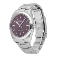 Rolex Oyster Perpetual Purple Dial 39mm Automatic Men's Watch 114300