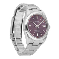 Rolex Oyster Perpetual Purple Dial 39mm Automatic Men's Watch 114300
