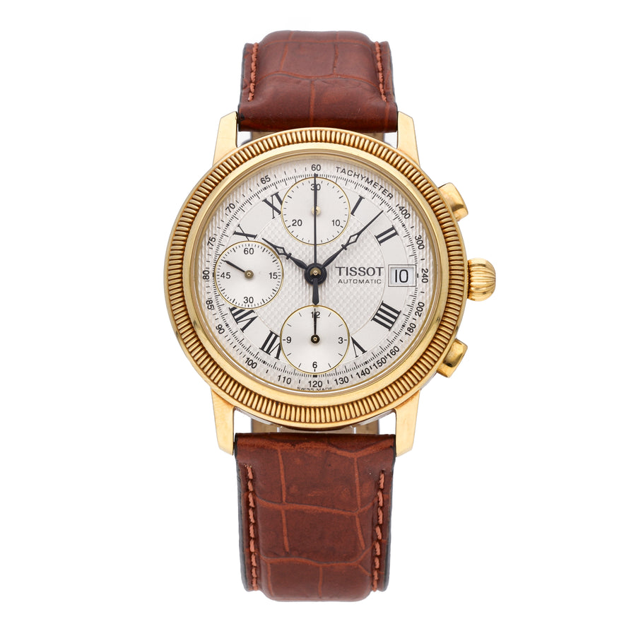 Tissot Bridgeport Chronograph 18k Yellow Gold Automatic Men's Watch T71.3.435.33