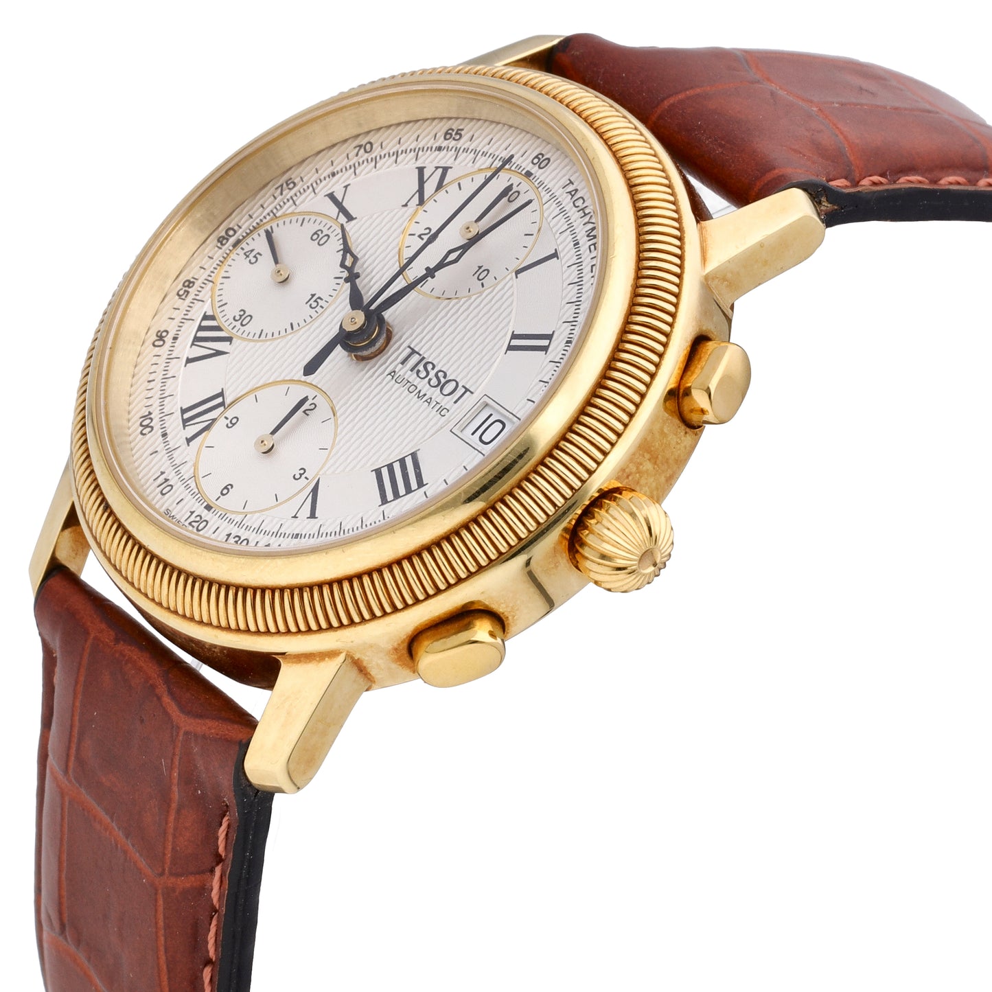 Tissot Bridgeport Chronograph 18k Yellow Gold Automatic Men's Watch T71.3.435.33