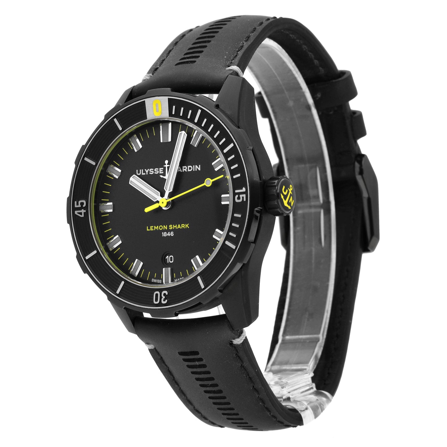 Ulysse Nardin Diver Lemon Shark LE Automatic Men's Watch 8163-175/92-LEMONSHARK