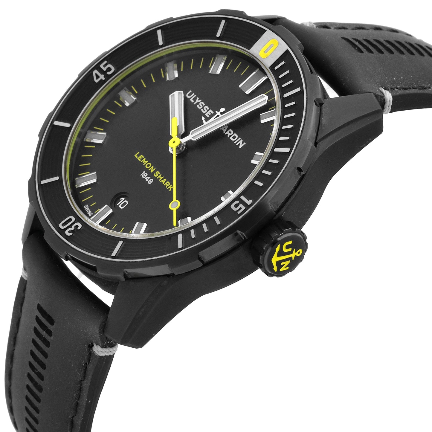 Ulysse Nardin Diver Lemon Shark LE Automatic Men's Watch 8163-175/92-LEMONSHARK
