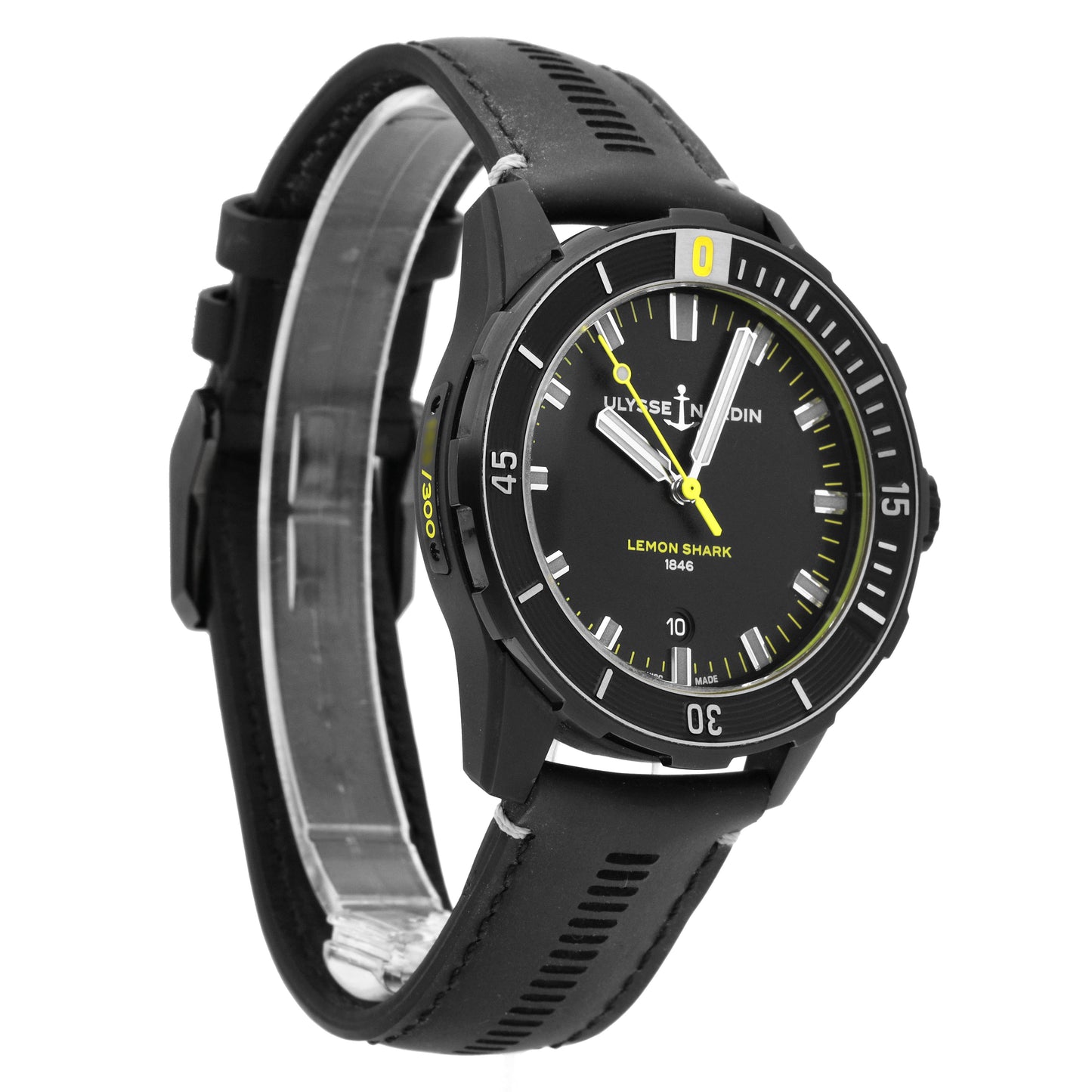 Ulysse Nardin Diver Lemon Shark LE Automatic Men's Watch 8163-175/92-LEMONSHARK